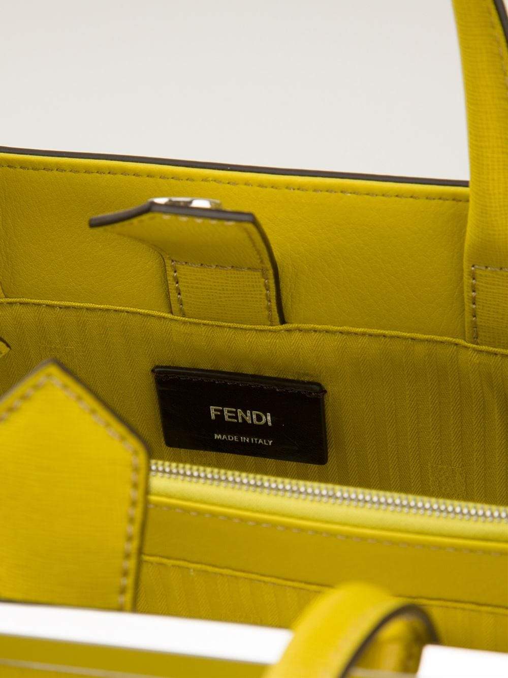 FENDI-2Jours Small Shopping Bag-CITRON