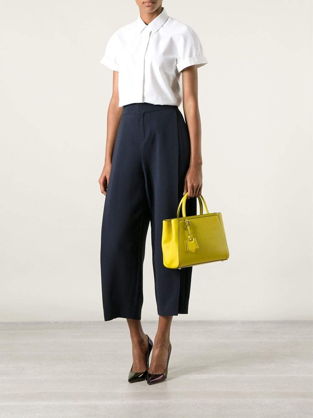 FENDI-2Jours Small Shopping Bag-CITRON