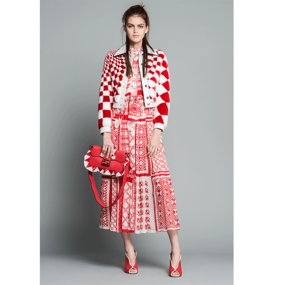 FENDI-Silk Wave Baguette-FLAME
