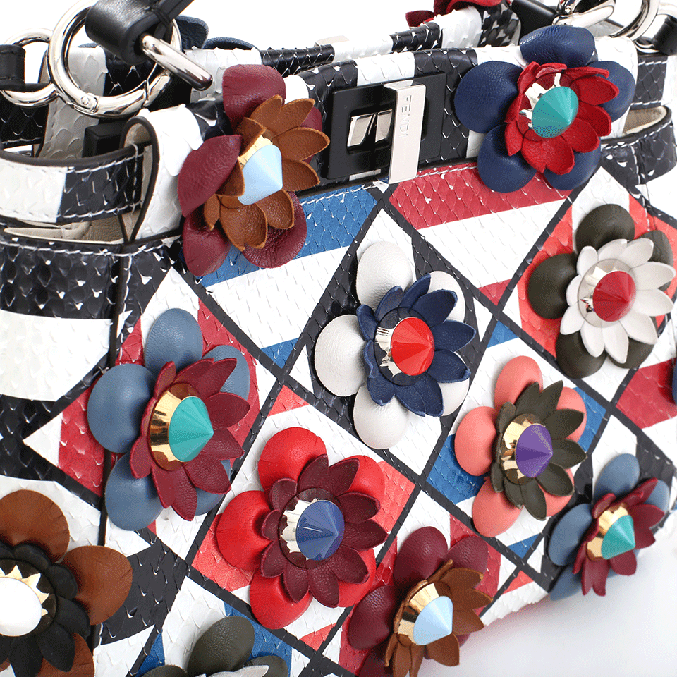 FENDI-Floral Peekaboo Purse-FLORAL