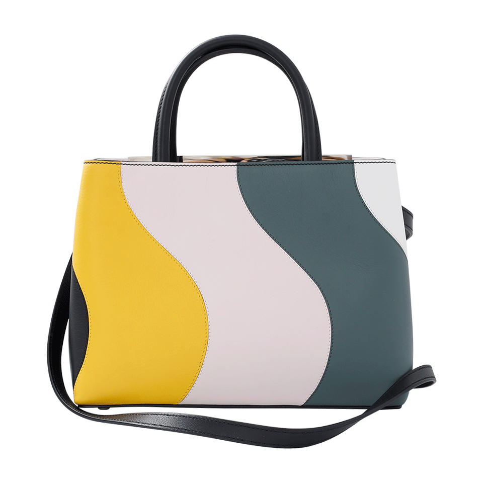 FENDI-2Jours Petite Wave Shopper-ICEWHITE