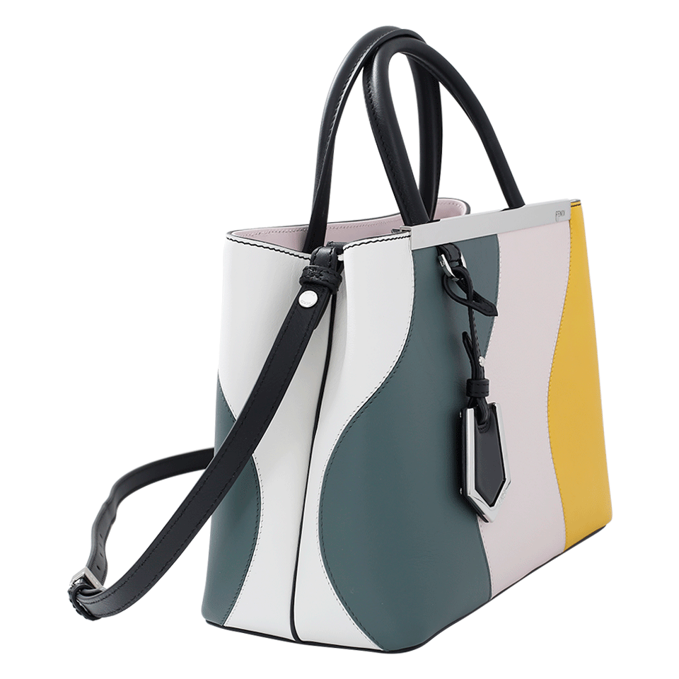 FENDI-2Jours Petite Wave Shopper-ICEWHITE