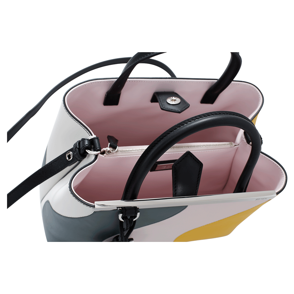 FENDI-2Jours Petite Wave Shopper-ICEWHITE