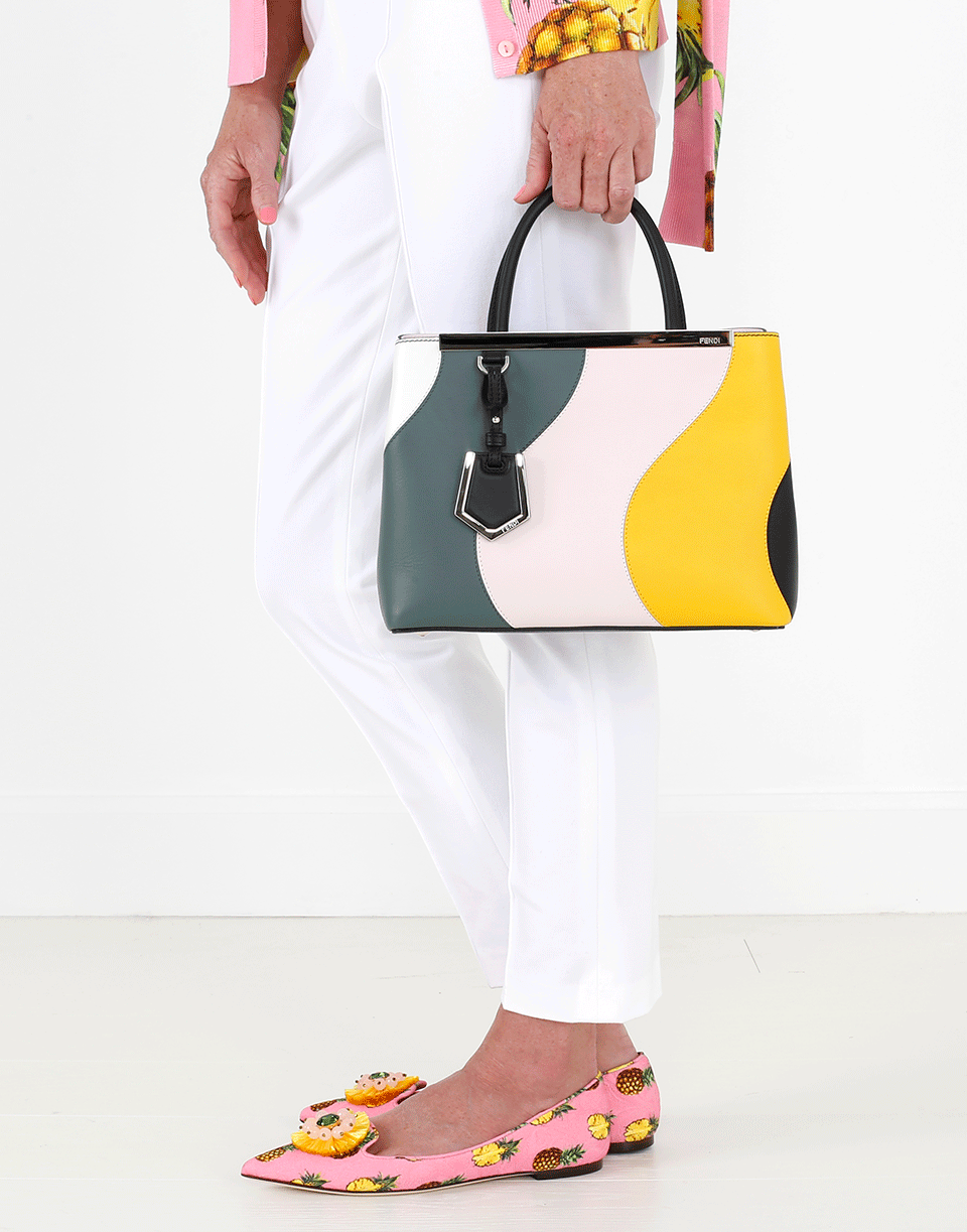 FENDI-2Jours Petite Wave Shopper-ICEWHITE