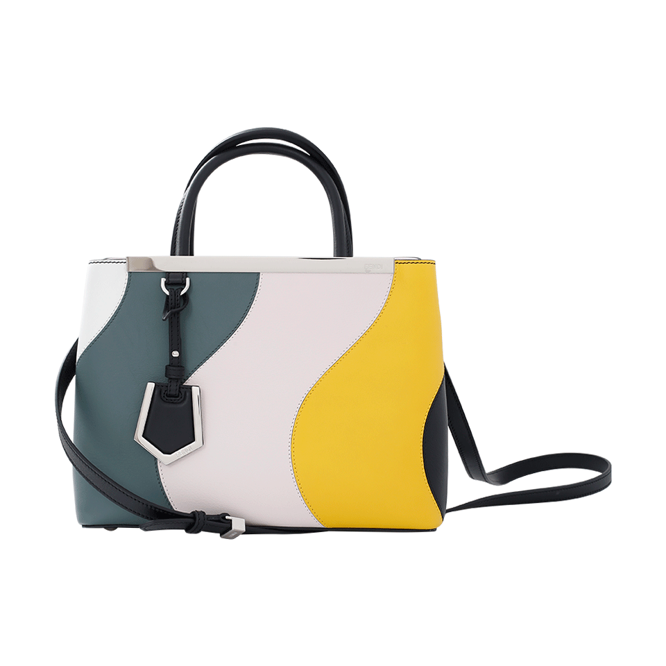 FENDI-2Jours Petite Wave Shopper-ICEWHITE