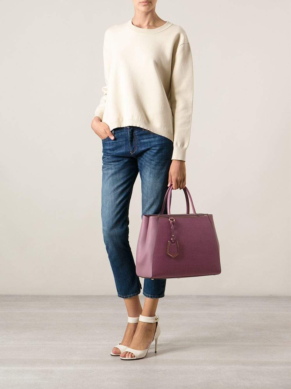 FENDI-2Jours Medium Shopper-LILAC