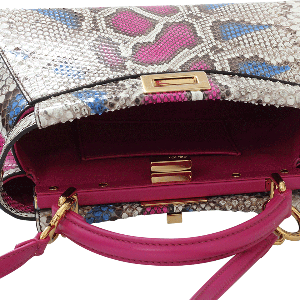 FENDI-Peekaboo Pitone Mini-NAT/PINK