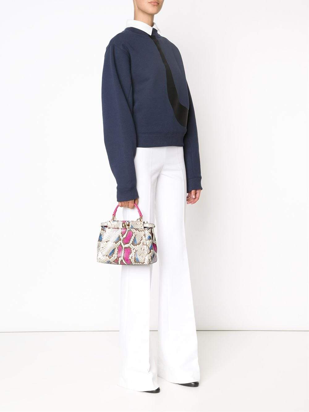 FENDI-Peekaboo Pitone Mini-NAT/PINK