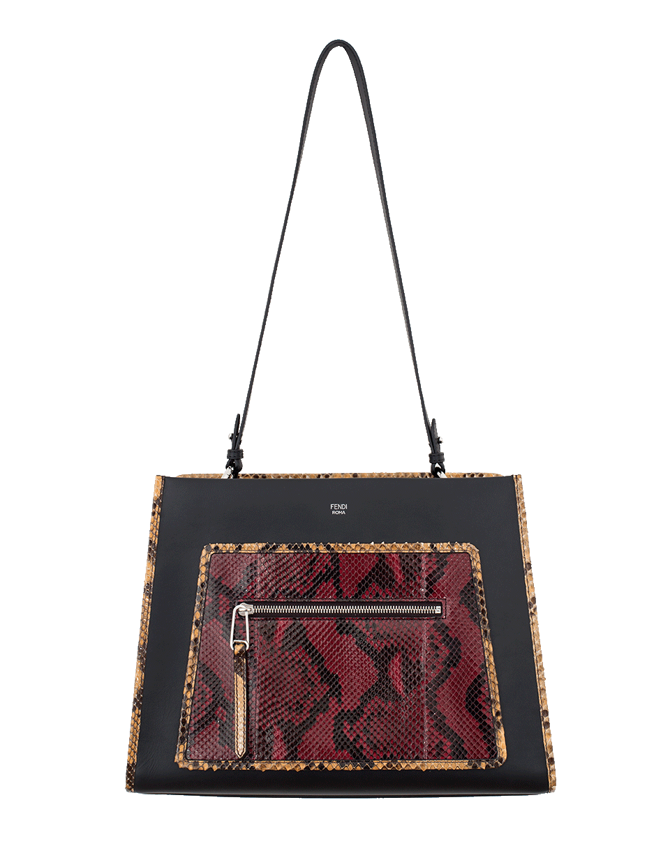 FENDI-Runaway Regular Bag-BLK/RED