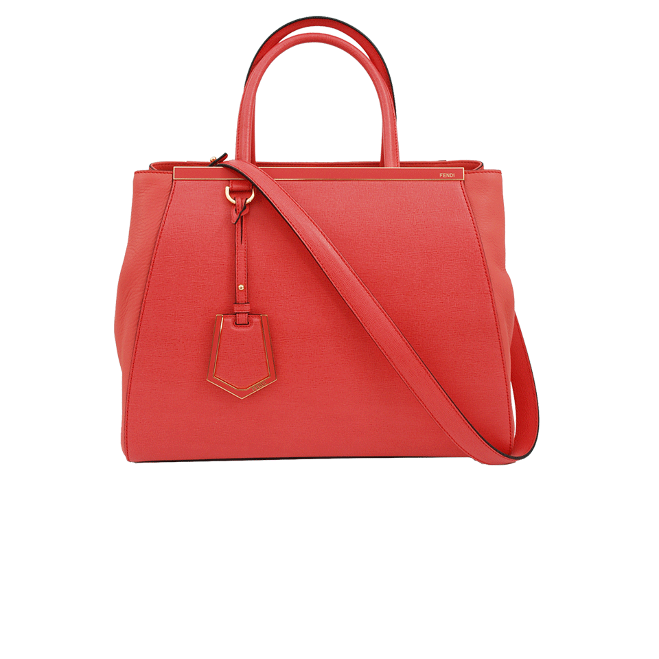 FENDI-2Jours Shopping Bag-CORAL