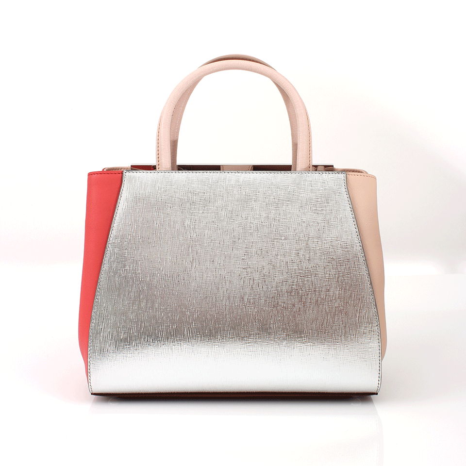 FENDI-2Jours Small Shopping Bag-PNK/SLVR