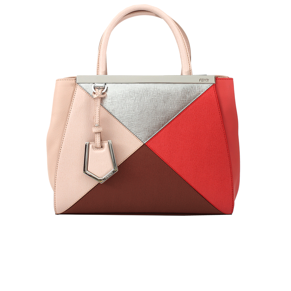 FENDI-2Jours Small Shopping Bag-PNK/SLVR