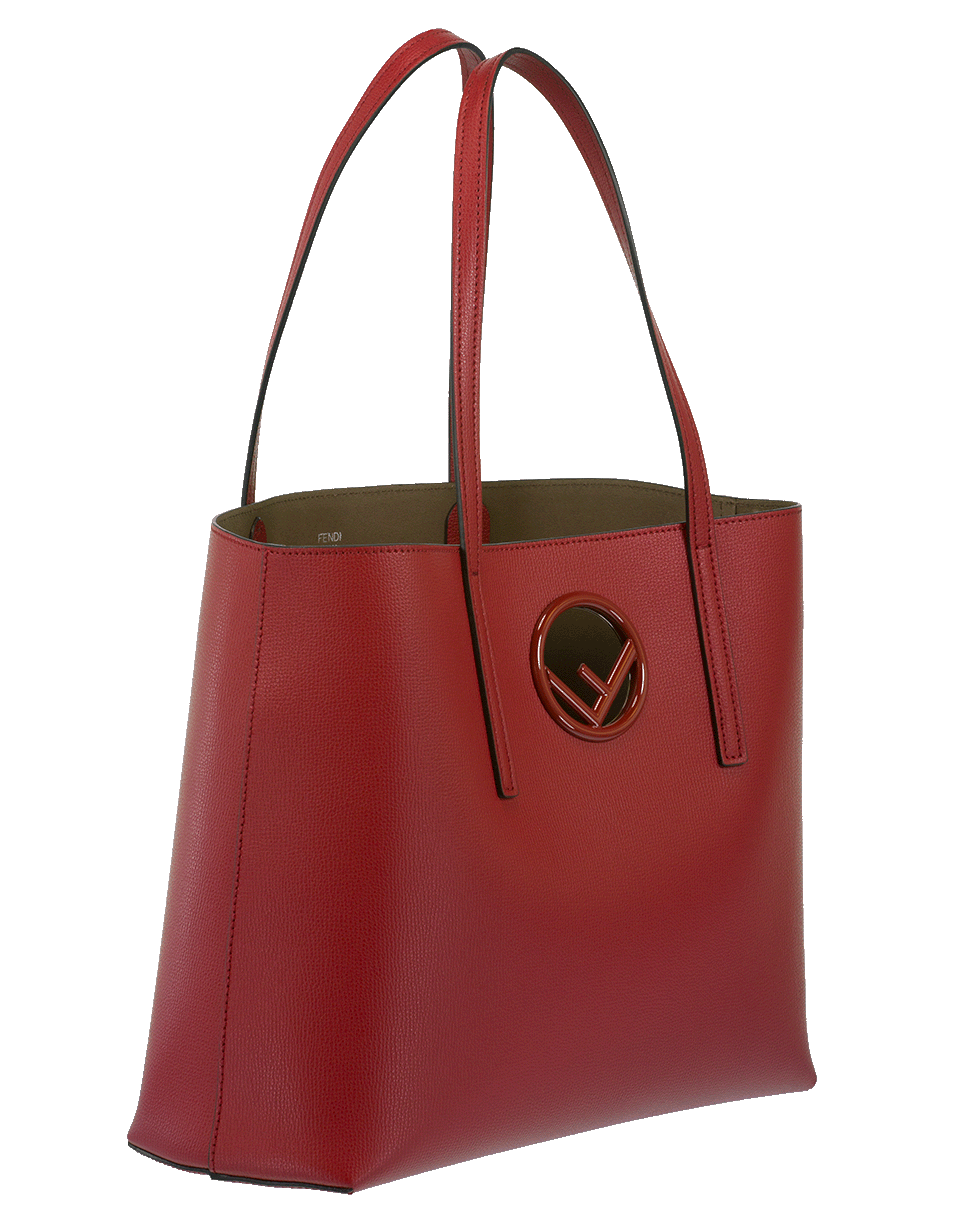 FENDI-Shopping Logo Tote-STRAWBRY