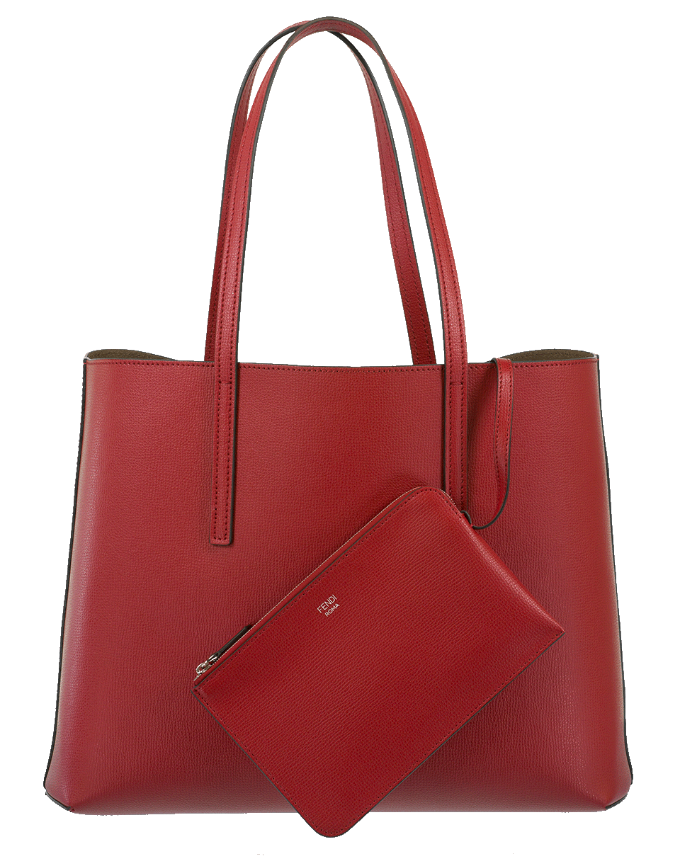 FENDI-Shopping Logo Tote-STRAWBRY