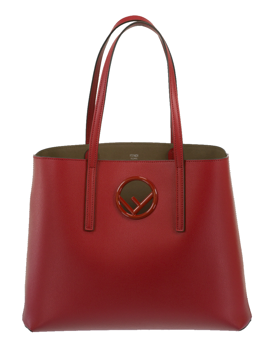 FENDI-Shopping Logo Tote-STRAWBRY