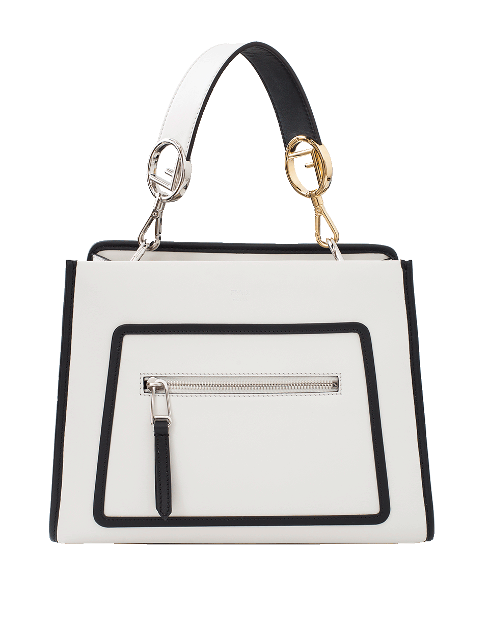 FENDI-Sfilata Small Shopping Bag-WHT/BLK