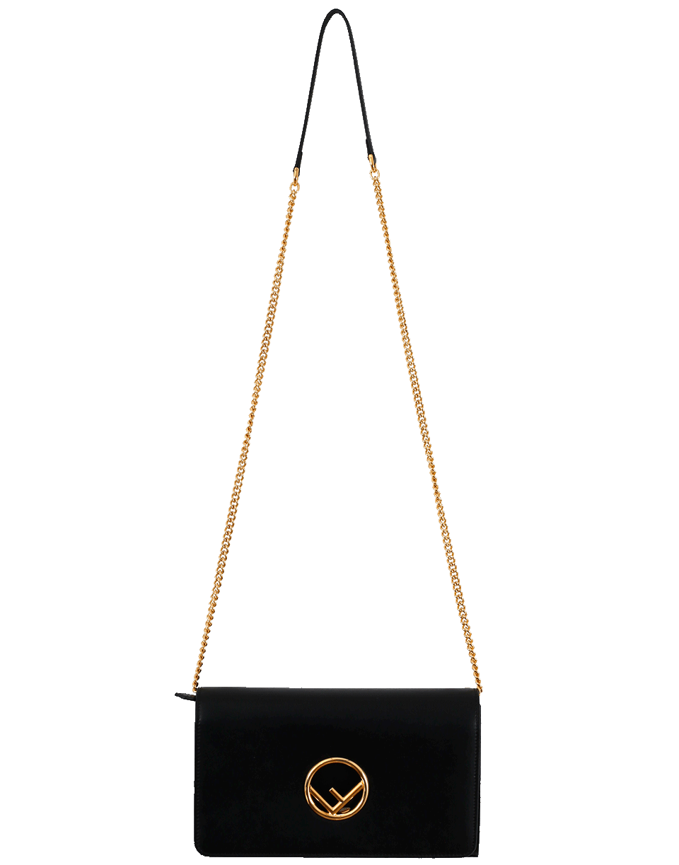 FENDI-Sfilata Logo Wallet-BLK/GLD