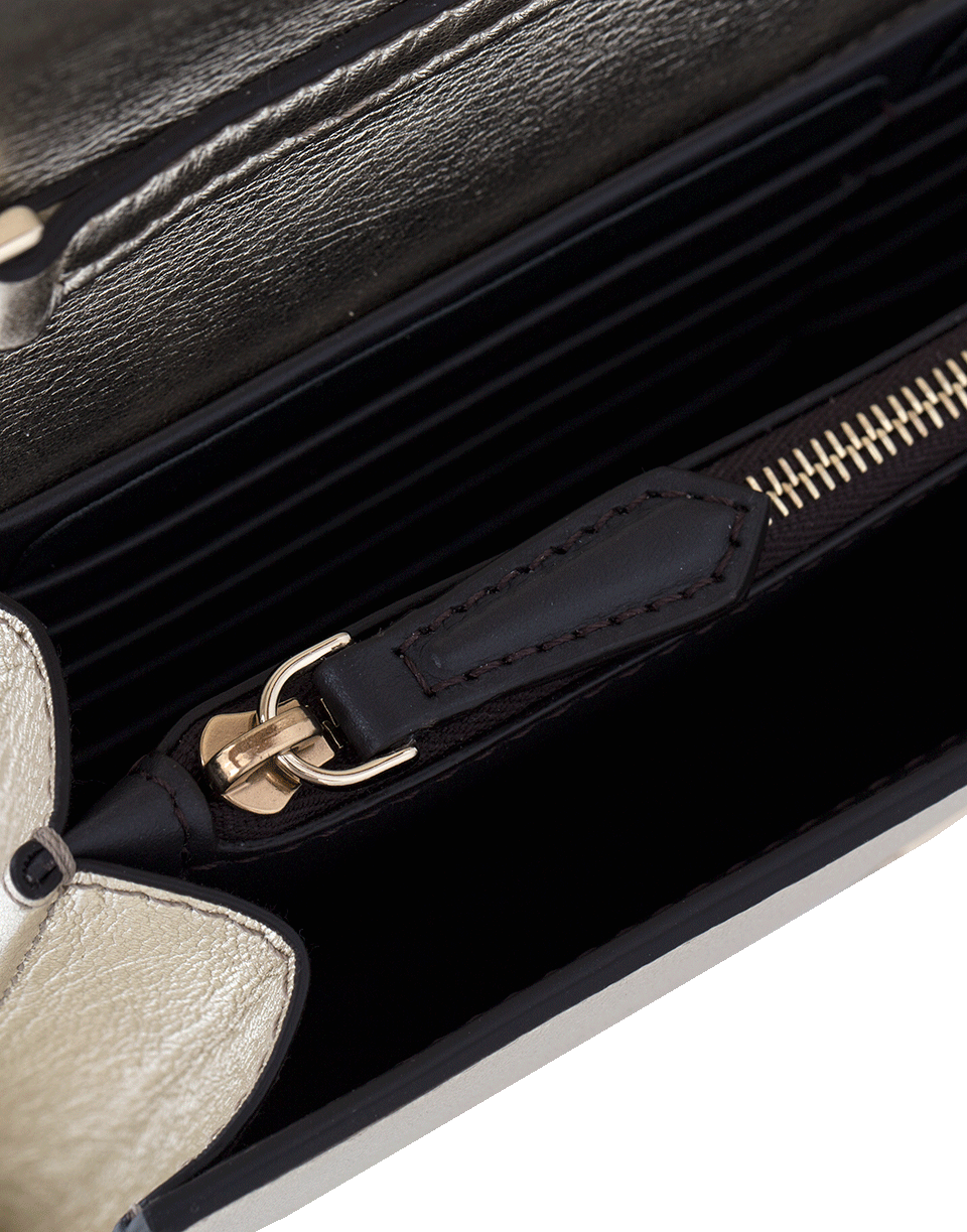 FENDI-Wallet On Chain With Logo-CHAMPGNE
