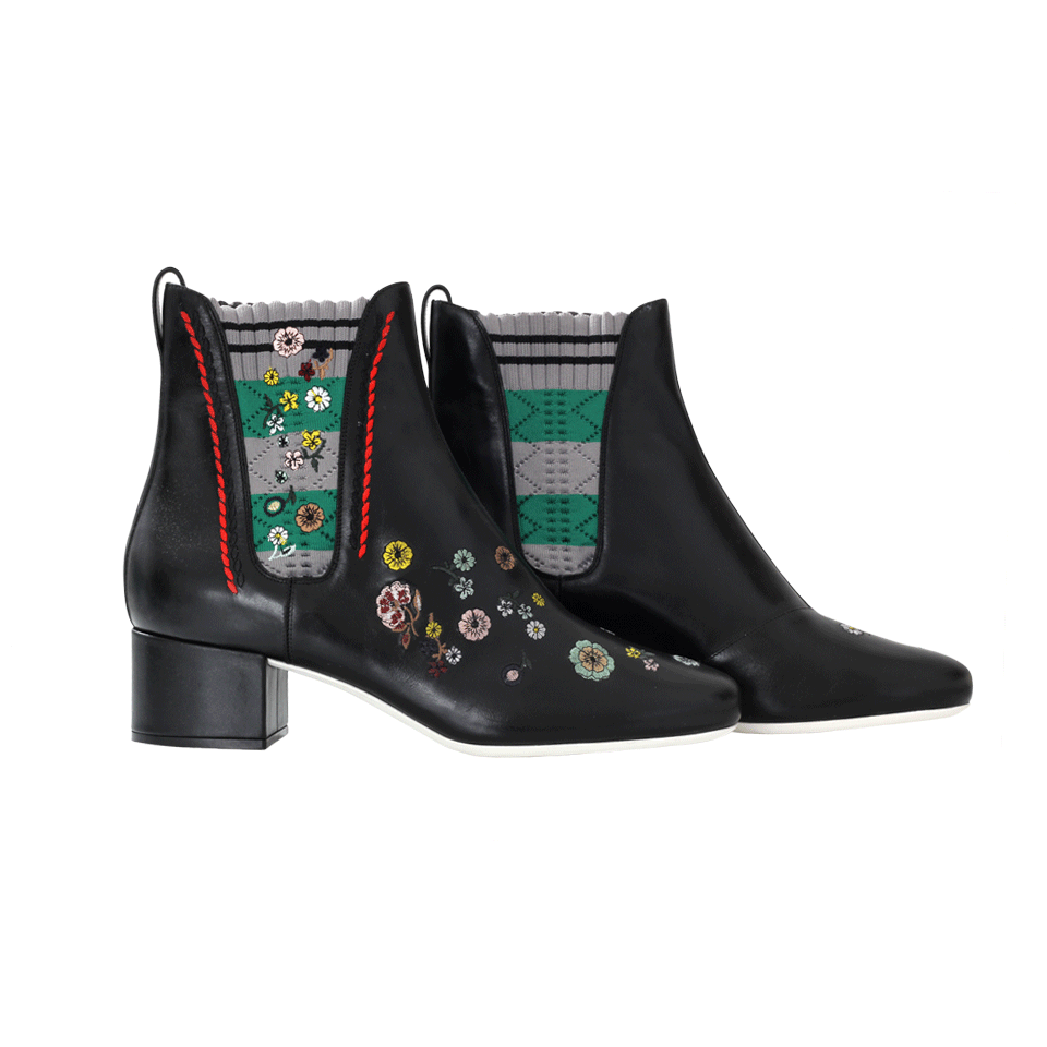 FENDI-Marie Antionette Embroidered Bootie-