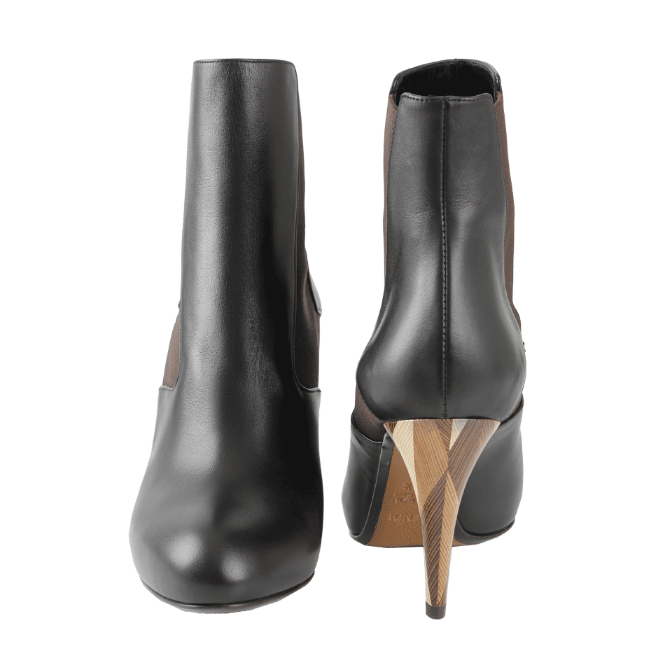 FENDI-Backgammon Heel Bootie-