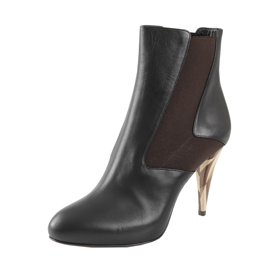 FENDI-Backgammon Heel Bootie-
