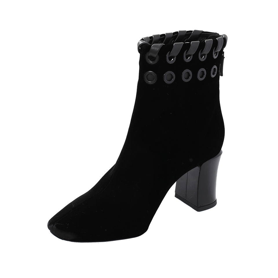 FENDI-Lace Up Velvet Boot-
