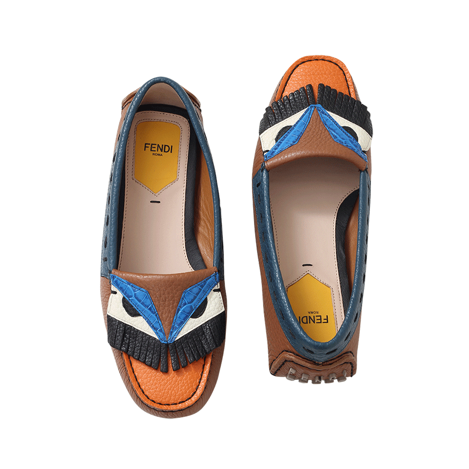FENDI-Bag Bugs Moccasin Driver-