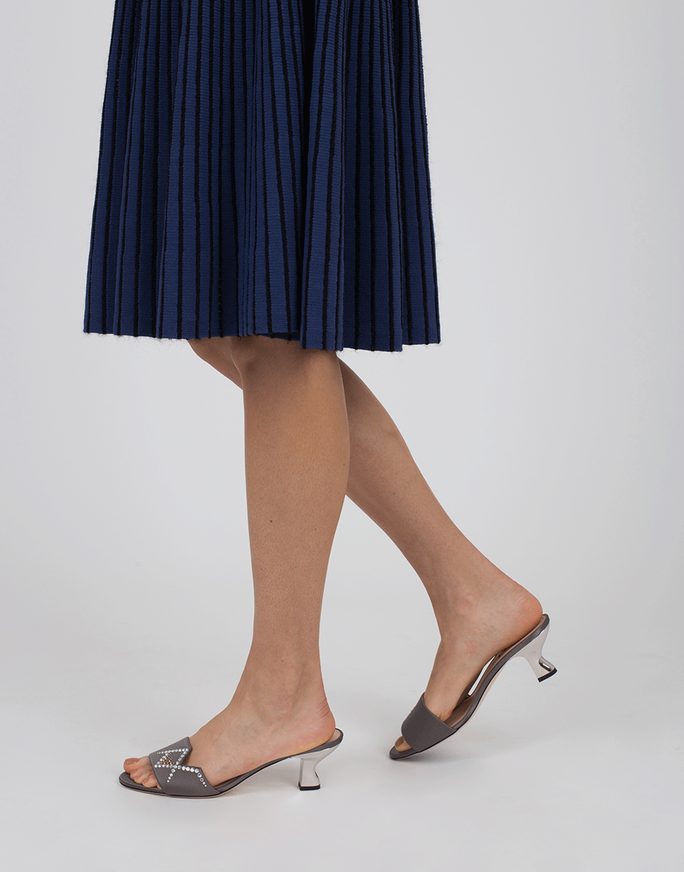 FENDI-Satin Mule-