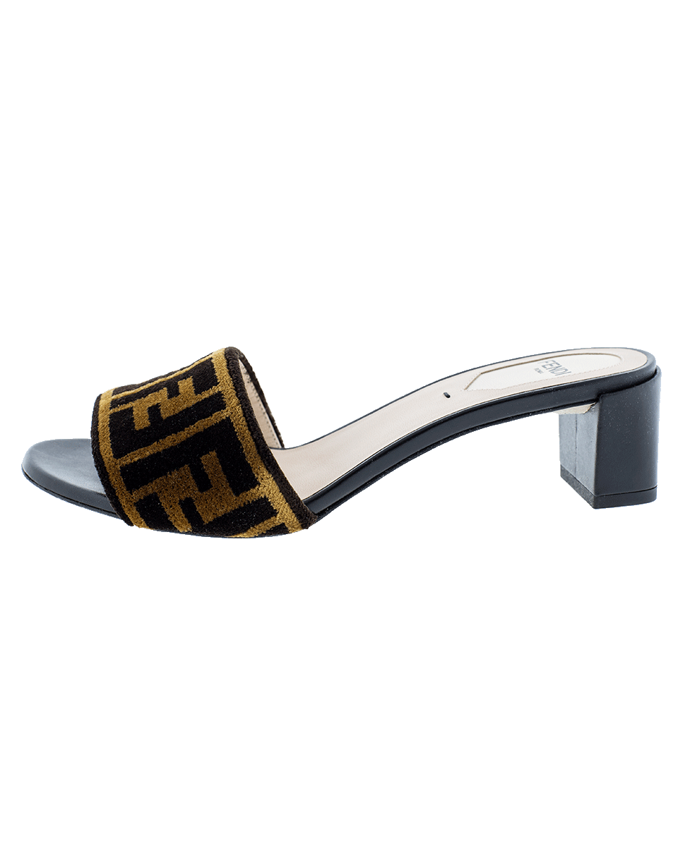 FENDI-Logo Mule Slide-