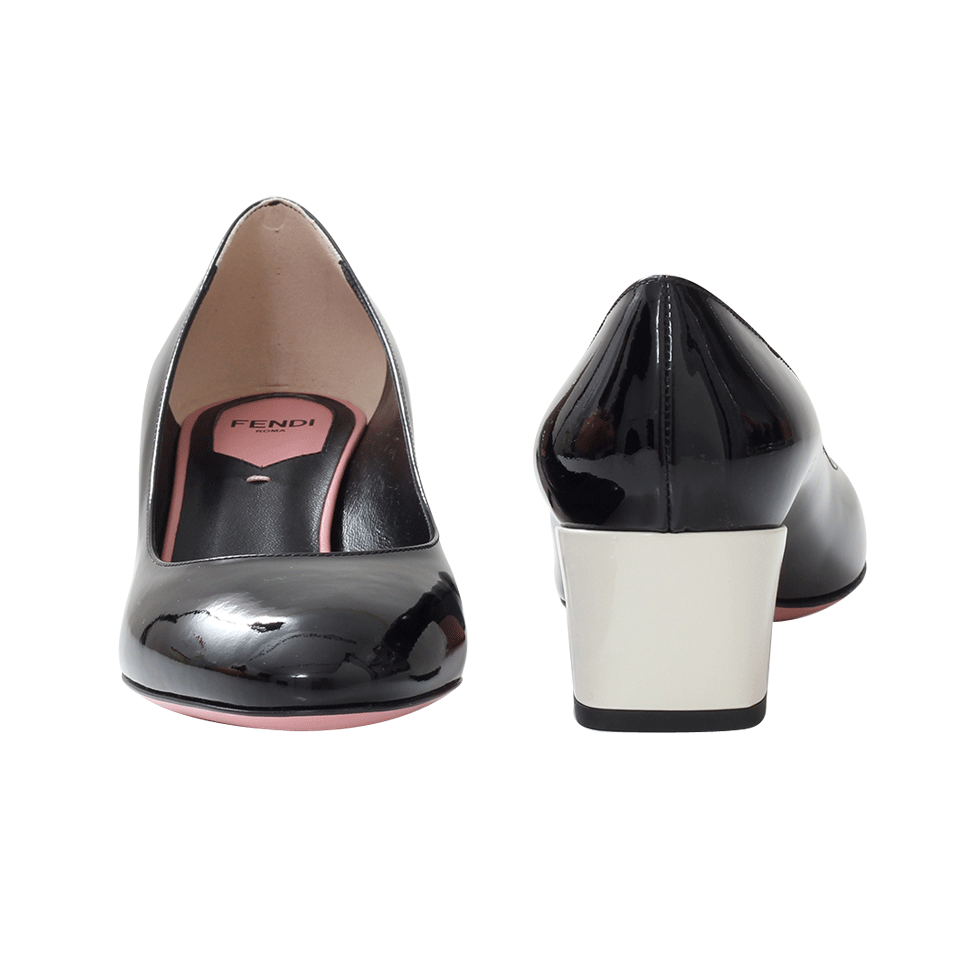 FENDI-Eloise Chunky Heel Pump-