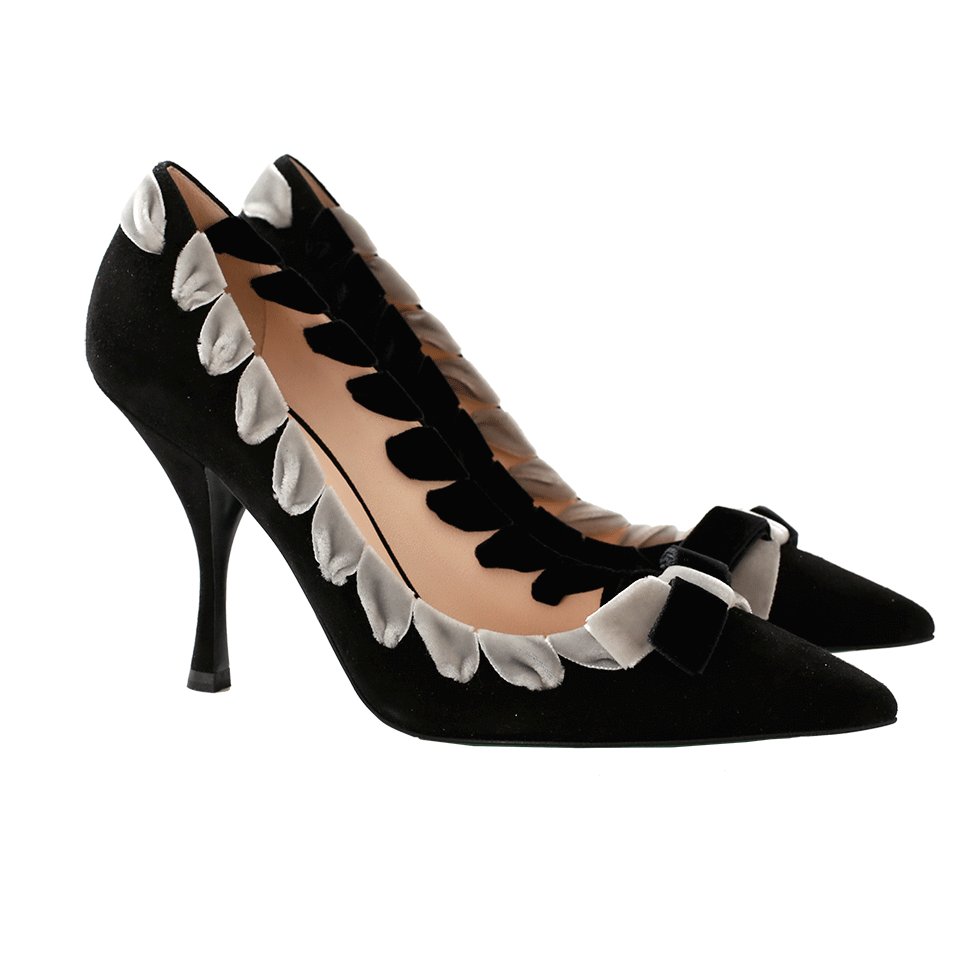 FENDI-Velvet Lace Pump-