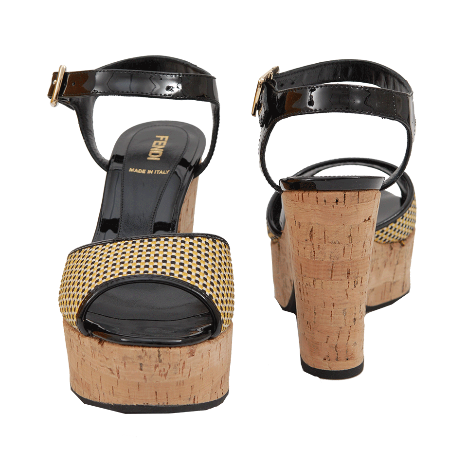 FENDI-Cecilia Cork Wedge-
