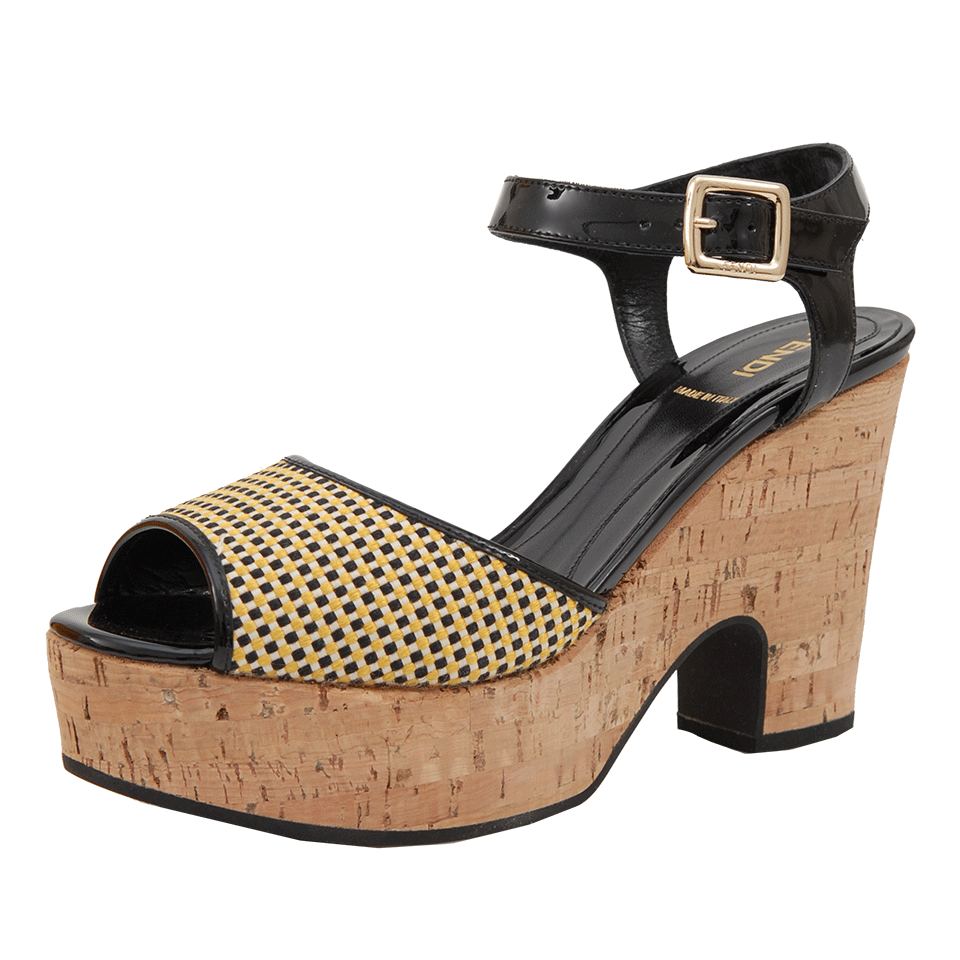 FENDI-Cecilia Cork Wedge-
