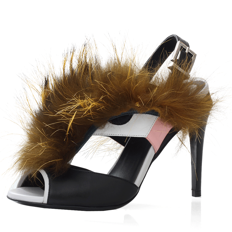 FENDI-Bugs Fur Monster Sandal-