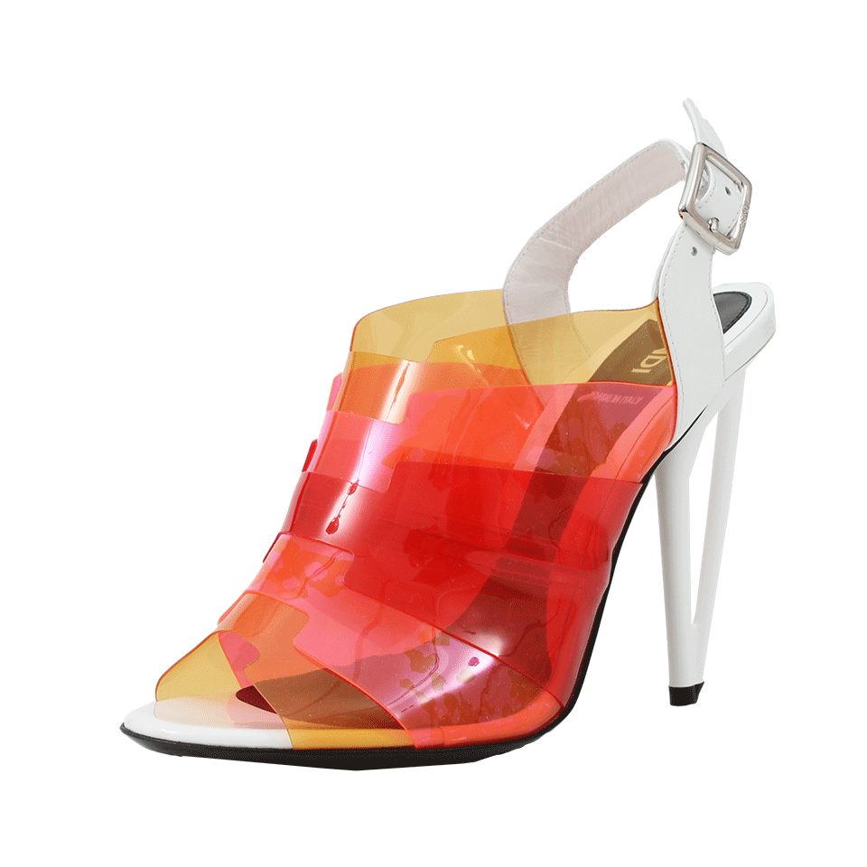 FENDI-Iridia Peep Toe Bootie-
