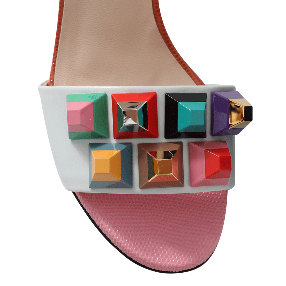 FENDI-Rainbow Studded Sandals-