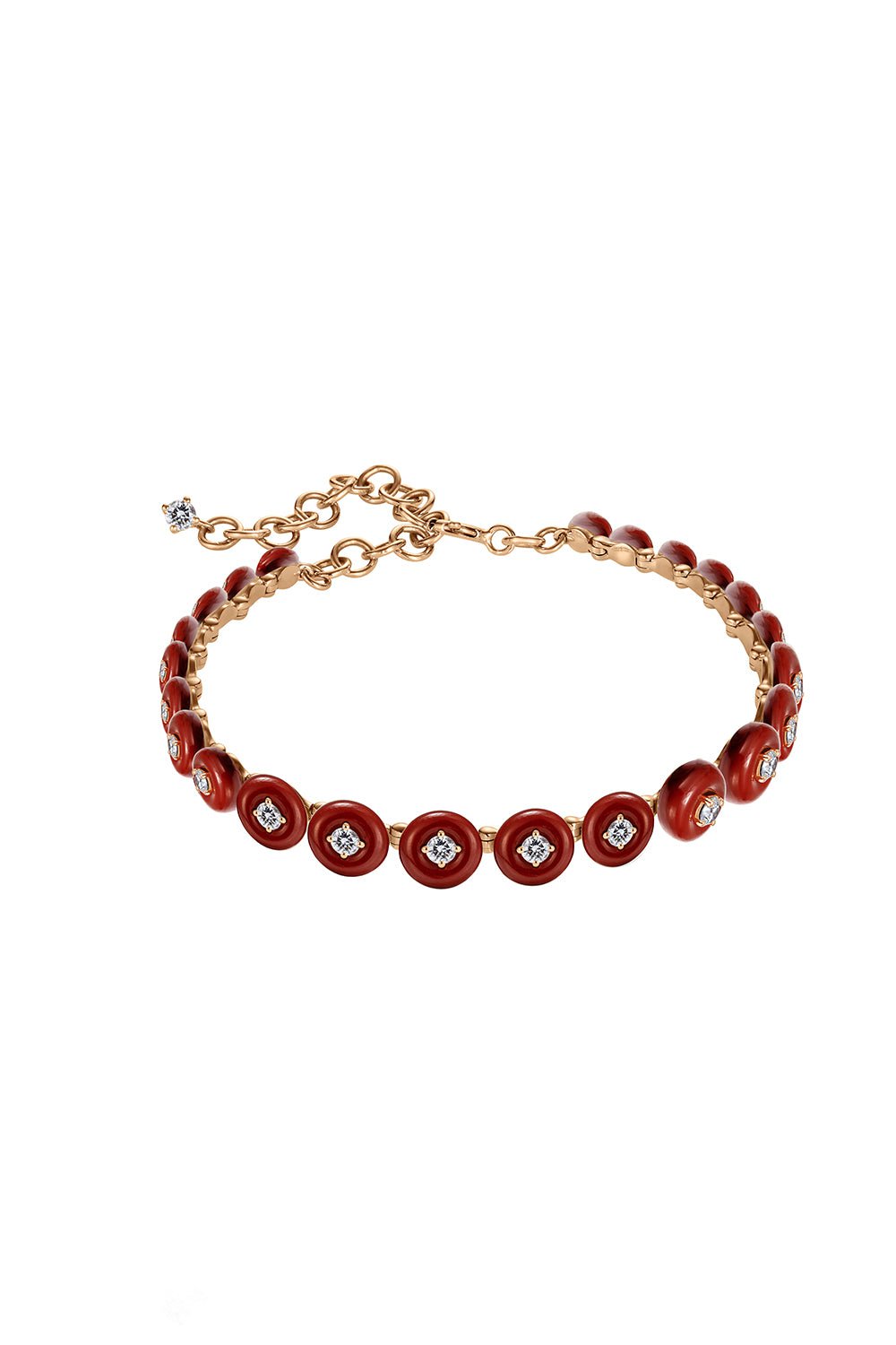 FERNANDO JORGE-Small Jasper Surrounding Bracelet-ROSE GOLD