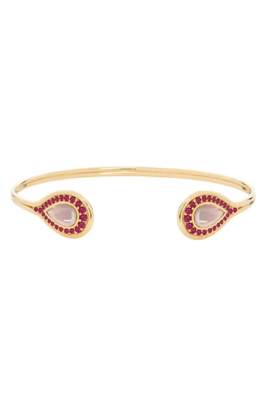 FERNANDO JORGE-Fluid Framed Stone Bracelet-ROSE GOLD