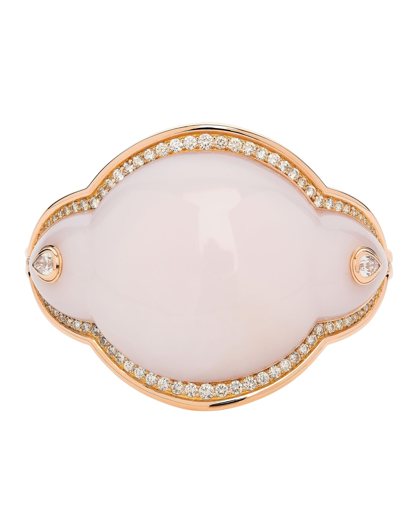 FERNANDO JORGE-Pink Opal Fluid Droplet Bracelet-ROSE GOLD