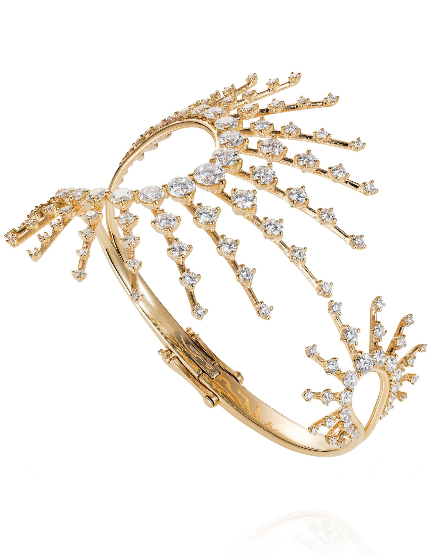 FERNANDO JORGE-Clarity Diamond Bracelet-YELLOW GOLD
