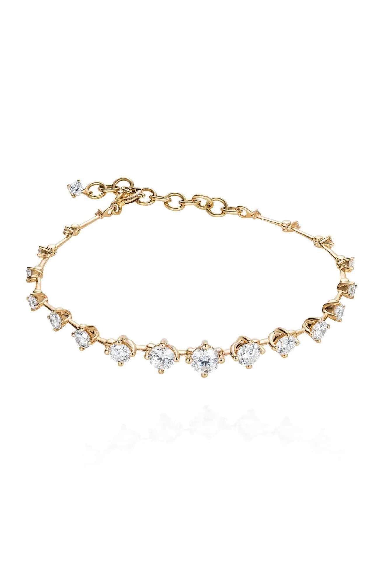 FERNANDO JORGE-Diamond Sequence Bracelet-YELLOW GOLD