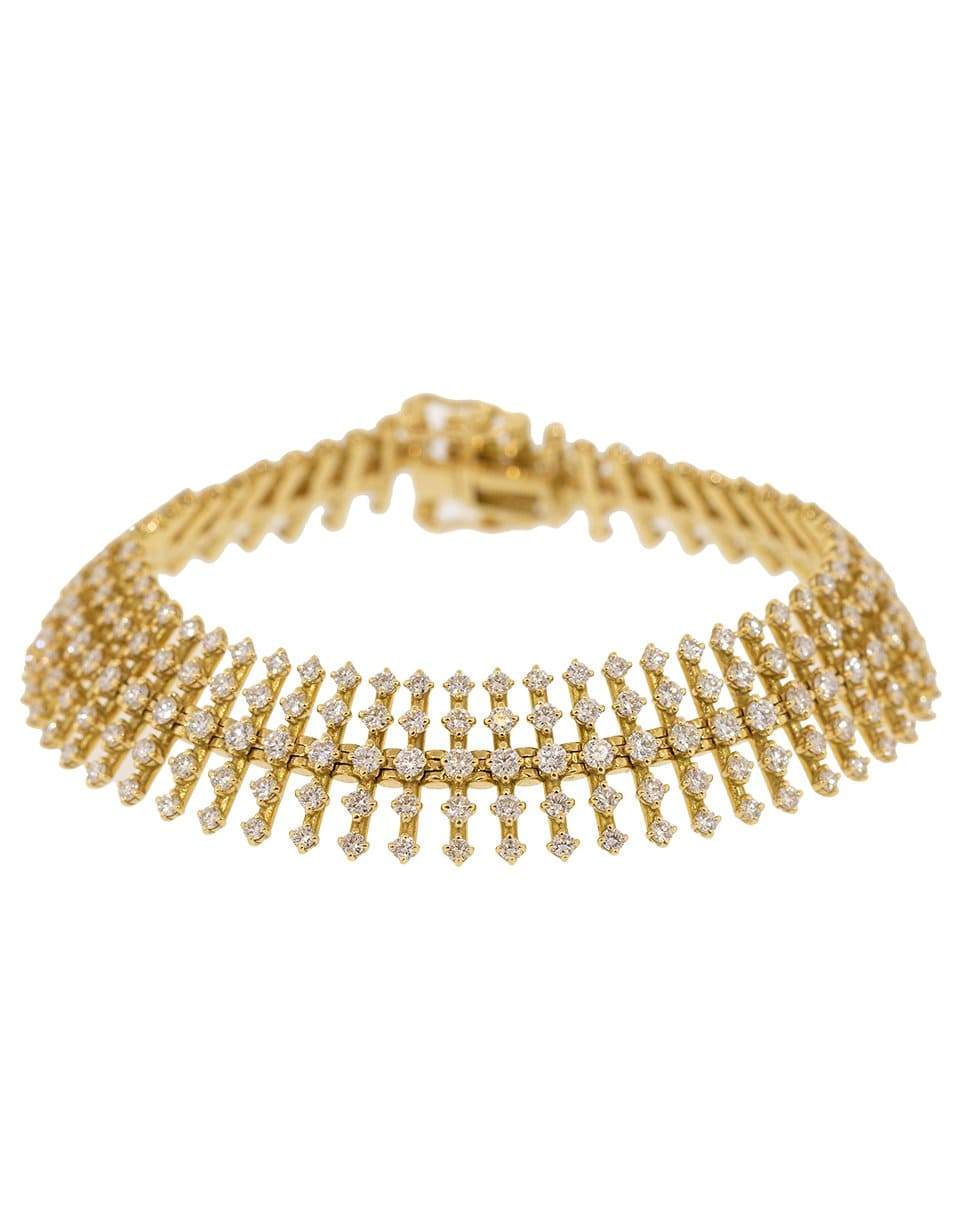 FERNANDO JORGE-Diamond Small Disco Bracelet-YELLOW GOLD