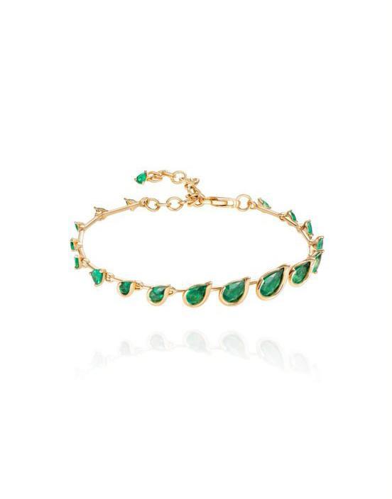 FERNANDO JORGE-Emerald Flicker Bracelet-YELLOW GOLD