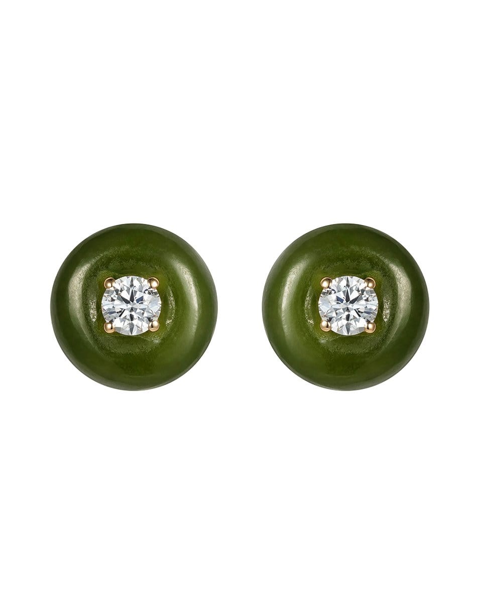 FERNANDO JORGE-Orbit Large Jade Studs-