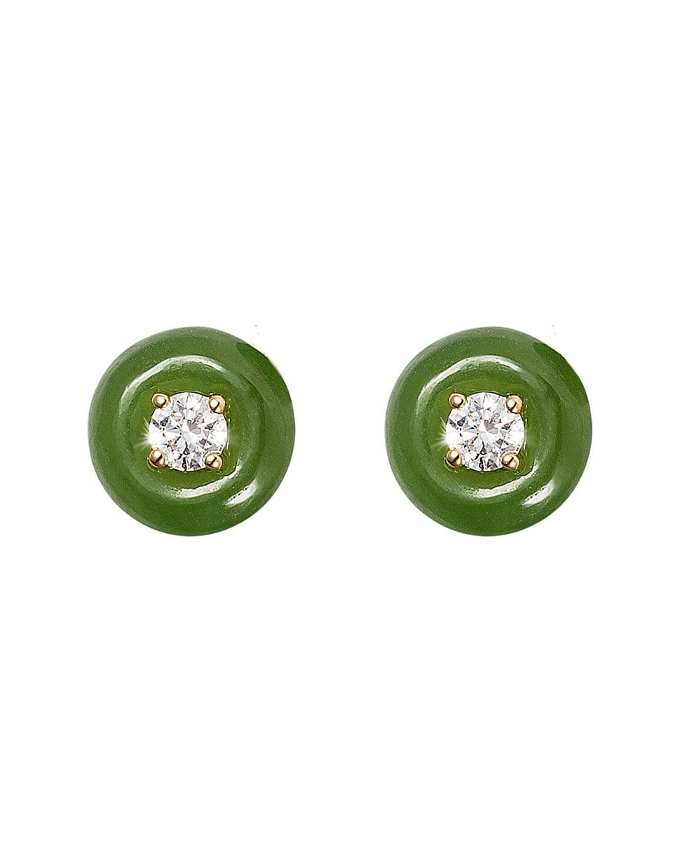 FERNANDO JORGE-Orbit Medium Jade Studs-
