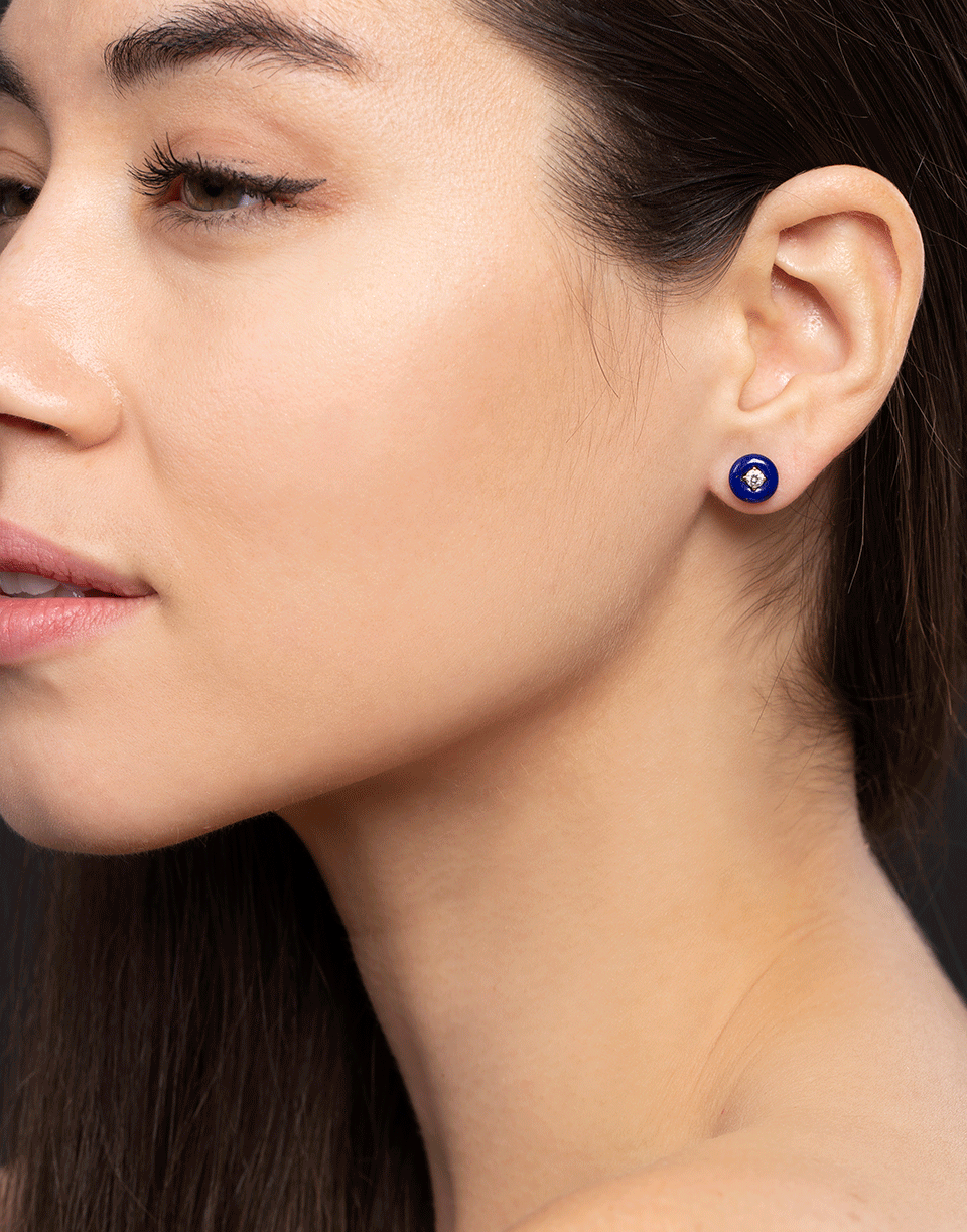 FERNANDO JORGE-Orbit Lapis Medium Studs-ROSE GOLD