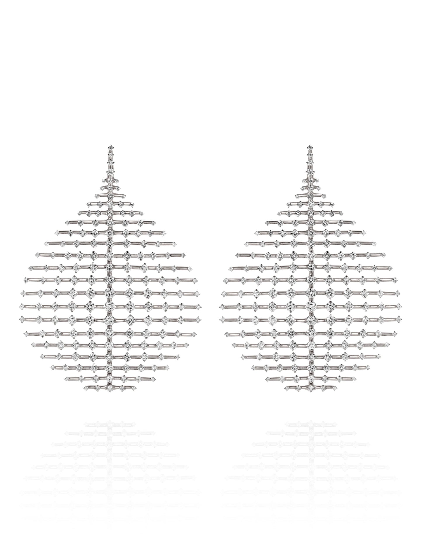 FERNANDO JORGE-Large Disco Diamond Earrings-WHITE GOLD