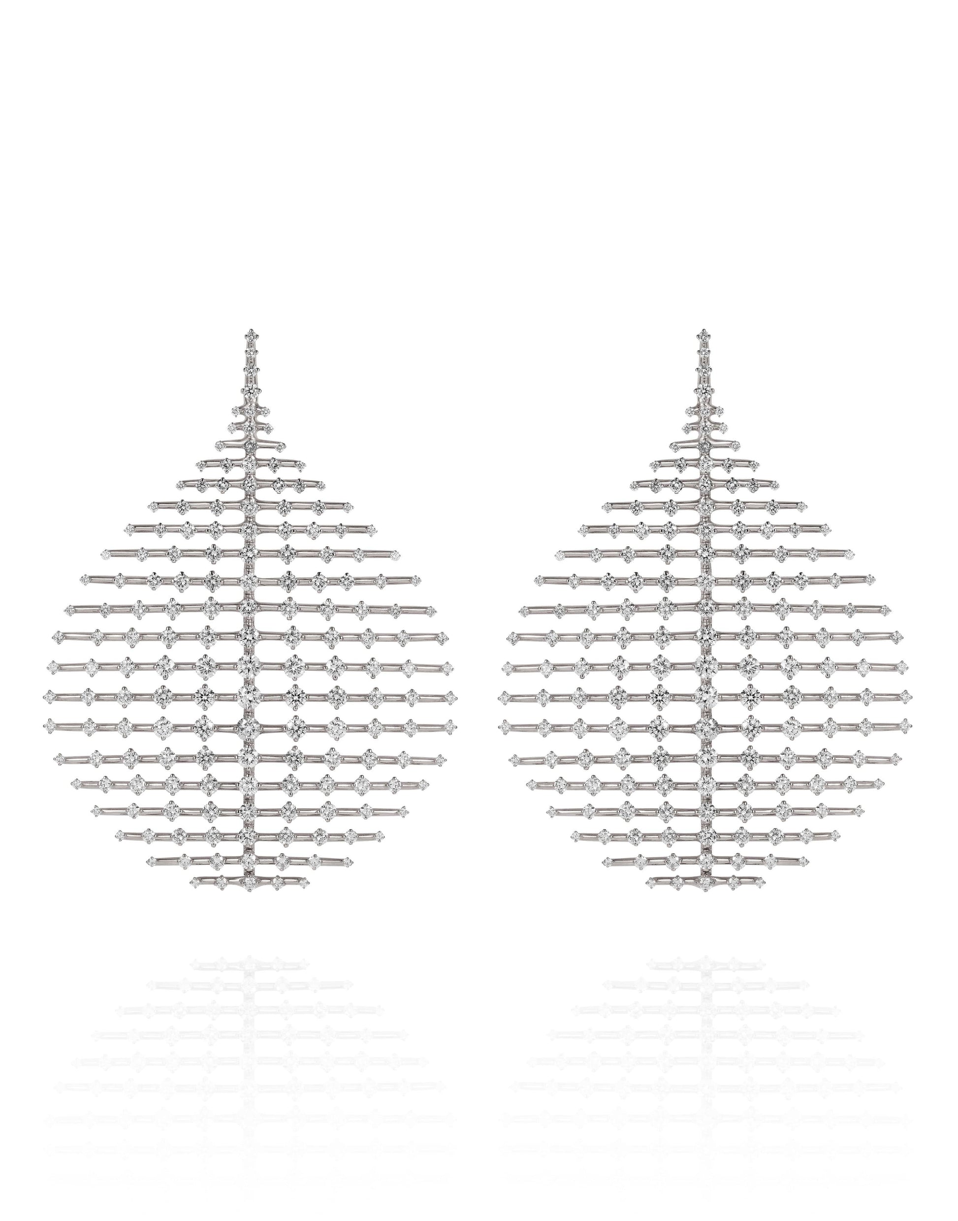 FERNANDO JORGE-Large Disco Diamond Earrings-WHITE GOLD