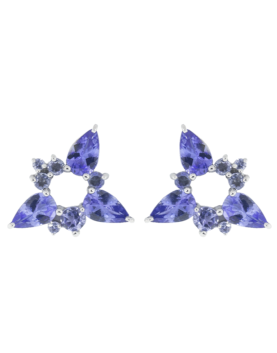 FERNANDO JORGE-Tanzanite Electric Spark Stud Earrings-WHITE GOLD