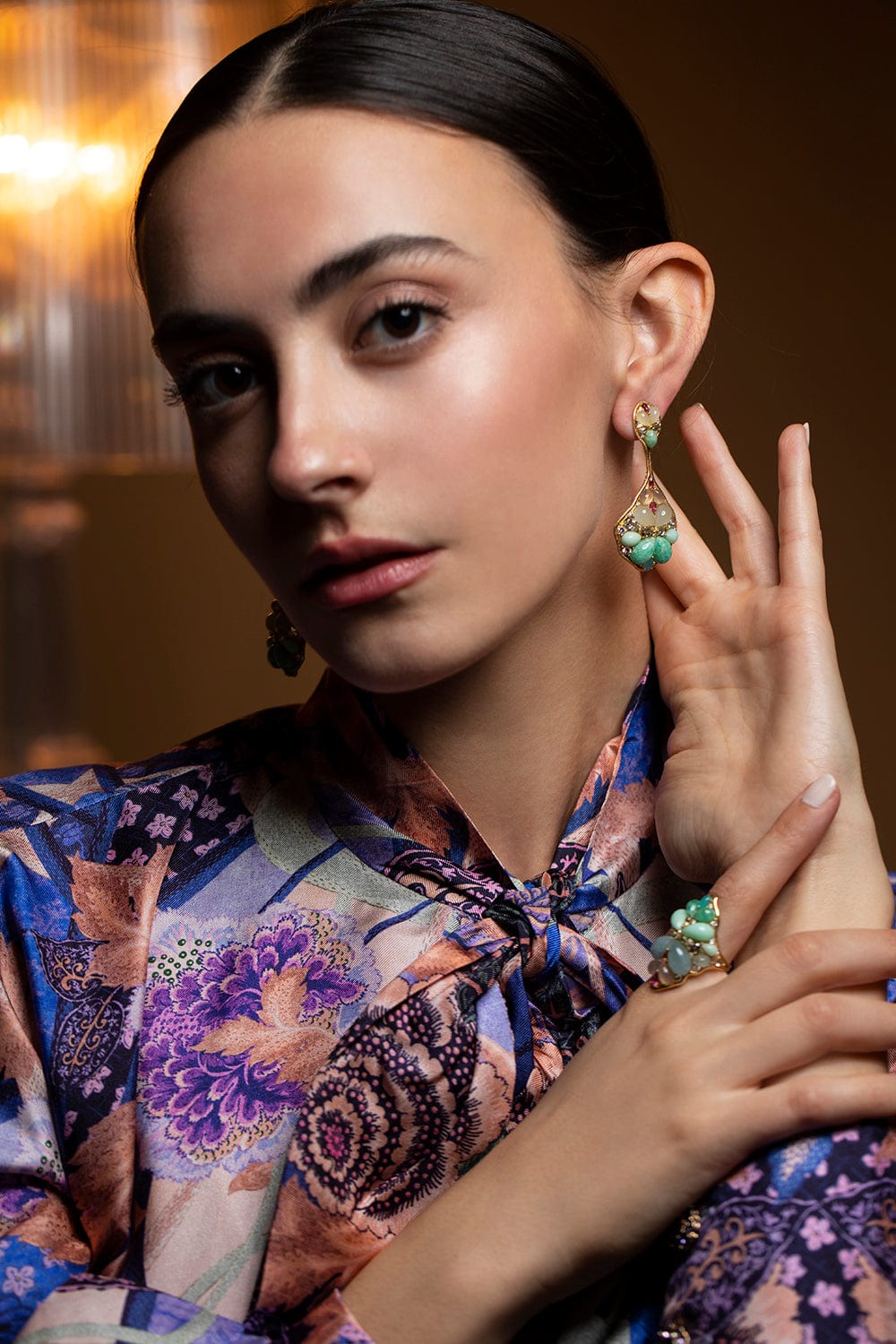 FERNANDO JORGE-Blossom Earrings-YELLOW GOLD